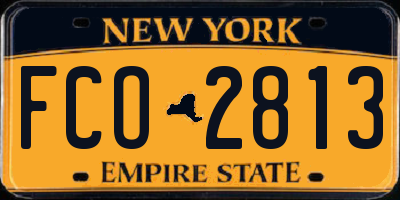 NY license plate FCO2813