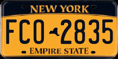 NY license plate FCO2835