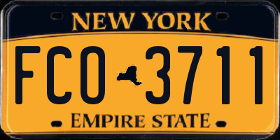 NY license plate FCO3711