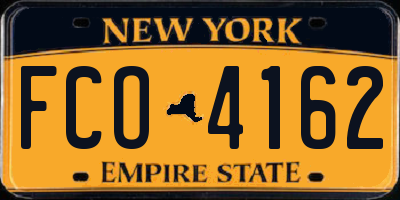 NY license plate FCO4162