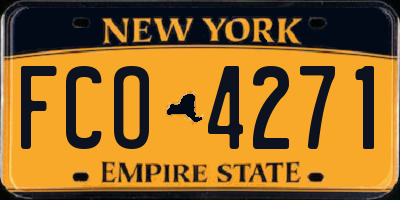 NY license plate FCO4271