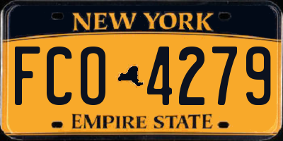 NY license plate FCO4279