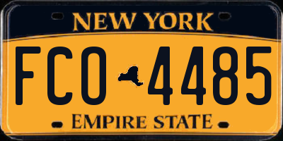 NY license plate FCO4485