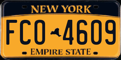 NY license plate FCO4609