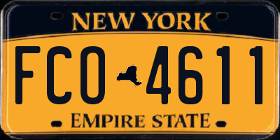 NY license plate FCO4611