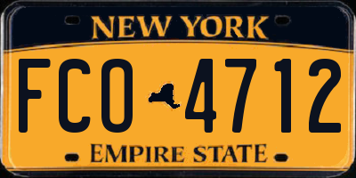 NY license plate FCO4712