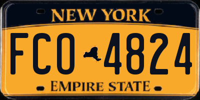 NY license plate FCO4824