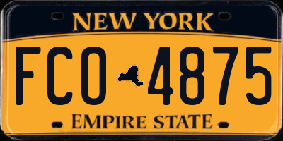 NY license plate FCO4875