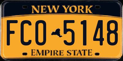 NY license plate FCO5148