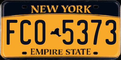 NY license plate FCO5373