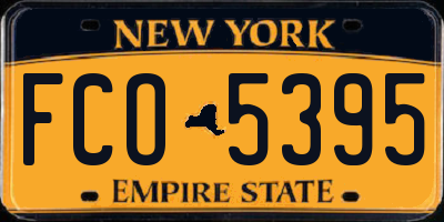 NY license plate FCO5395