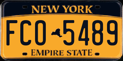 NY license plate FCO5489