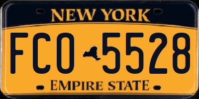 NY license plate FCO5528