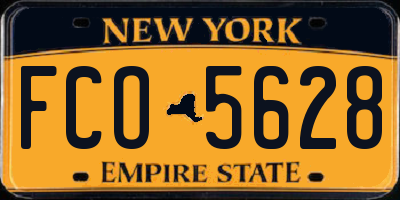 NY license plate FCO5628