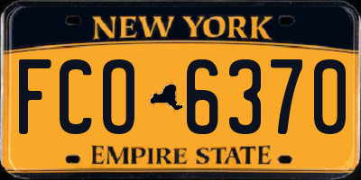NY license plate FCO6370