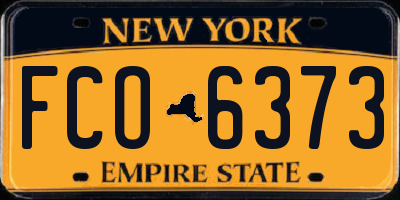 NY license plate FCO6373