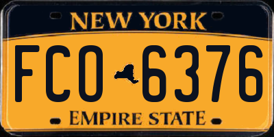 NY license plate FCO6376