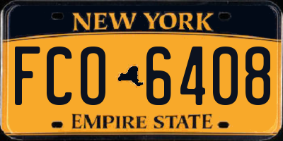 NY license plate FCO6408