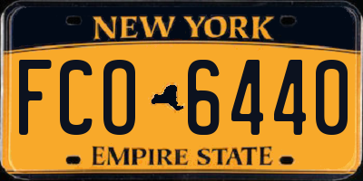 NY license plate FCO6440