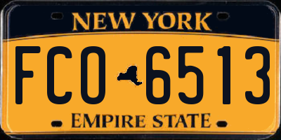 NY license plate FCO6513