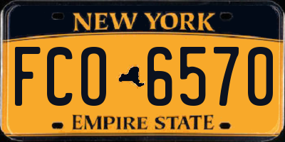 NY license plate FCO6570