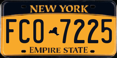 NY license plate FCO7225