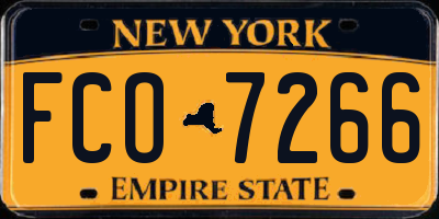 NY license plate FCO7266