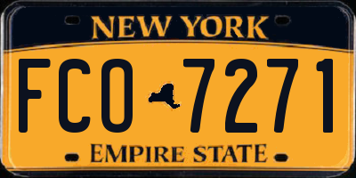 NY license plate FCO7271