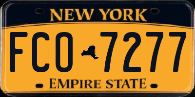 NY license plate FCO7277