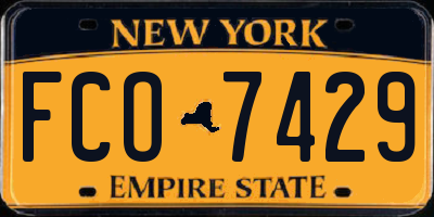 NY license plate FCO7429