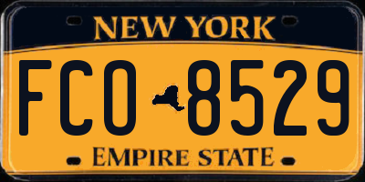 NY license plate FCO8529