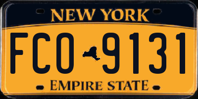 NY license plate FCO9131