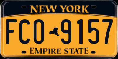 NY license plate FCO9157