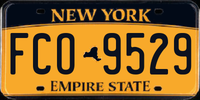 NY license plate FCO9529