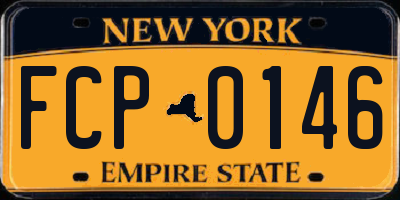 NY license plate FCP0146