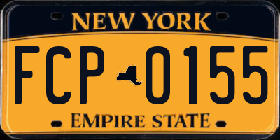 NY license plate FCP0155