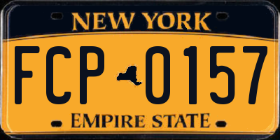 NY license plate FCP0157