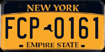 NY license plate FCP0161