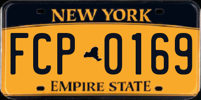 NY license plate FCP0169