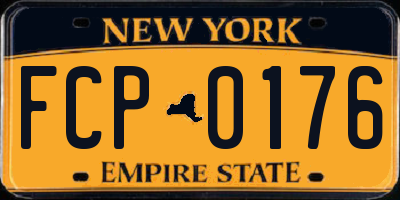 NY license plate FCP0176