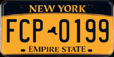 NY license plate FCP0199