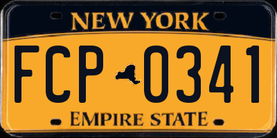 NY license plate FCP0341