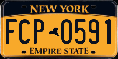 NY license plate FCP0591