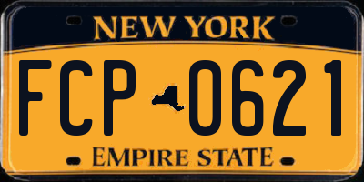 NY license plate FCP0621