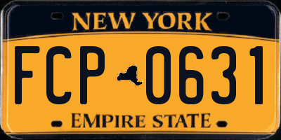 NY license plate FCP0631