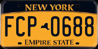 NY license plate FCP0688