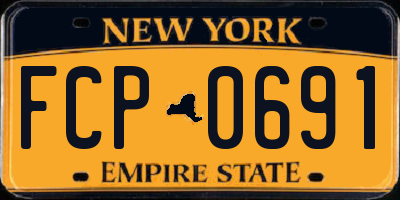 NY license plate FCP0691