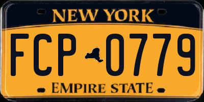 NY license plate FCP0779