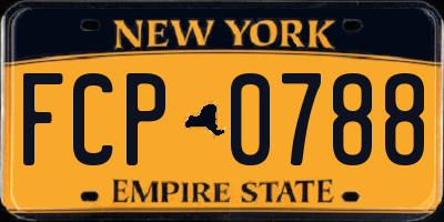 NY license plate FCP0788