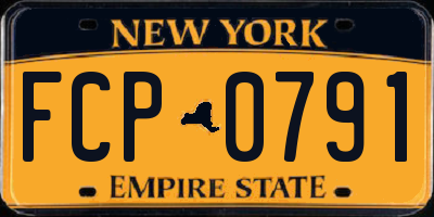 NY license plate FCP0791